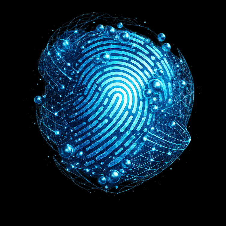 AI identity network visual